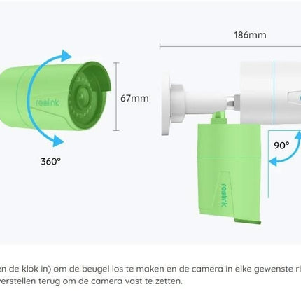 Reolink Reolink P320, 5MP PoE IP-kamera med person-/fordonsdetektering