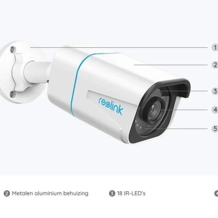 Reolink Reolink P330, 8MP 4K PoE IP Camera with Person/Vehicle Detection (caméra IP 8MP 4K PoE avec détection de personne/véhicule)