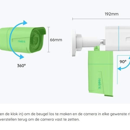 Reolink Reolink P330, 8MP 4K PoE IP Camera with Person/Vehicle Detection (caméra IP 8MP 4K PoE avec détection de personne/véhicule)