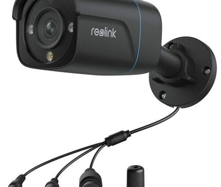 Reolink Reolink P330 Black, 8MP 4K PoE IP Camera with Person/Vehicle Detection (caméra IP 8MP 4K PoE avec détection de personne/véhicule)