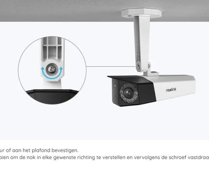 Reolink Reolink P730, caméra 4K à double objectif avec angle de vue de 180° avec PoE