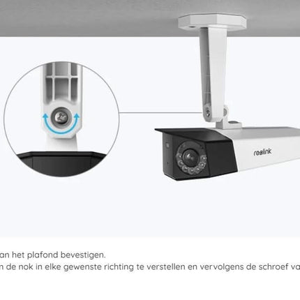 Reolink Reolink P730, caméra 4K à double objectif avec angle de vue de 180° avec PoE