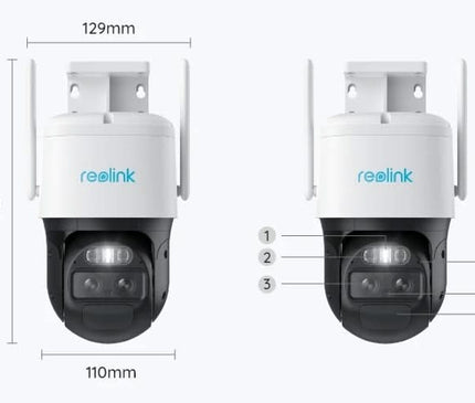 Reolink Reolink Trackmix-WiFi, 4K Dual-Lens, PTZ-Kamera mit Bewegungsverfolgung