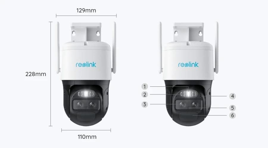 Reolink Reolink Trackmix-WiFi, 4K Dual-Lens, PTZ Camera with Motion Tracking