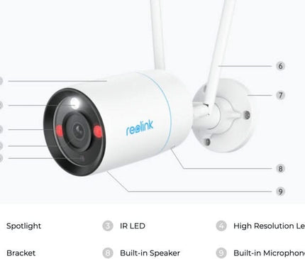 Reolink Reolink W330, 8MP Bullet camera Dual-Band WiFi6 met kleurennachtzicht