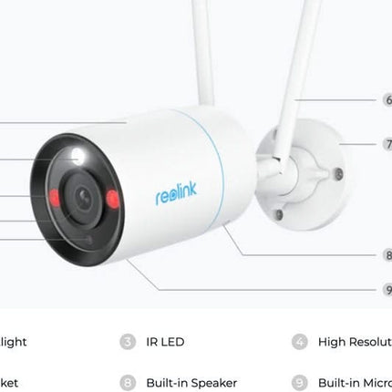 Reolink Reolink W330, 8MP Bullet Kamera Dual-Band WiFi6 mit Farb-Nachtsicht