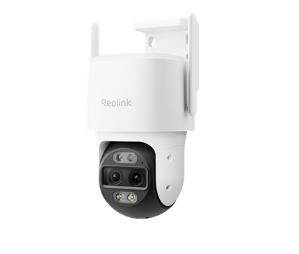 Caméra PTZ Wi-Fi Reolink W760-A-W à double objectif 4K (alimentation fixe) avec LED hybrides intelligentes