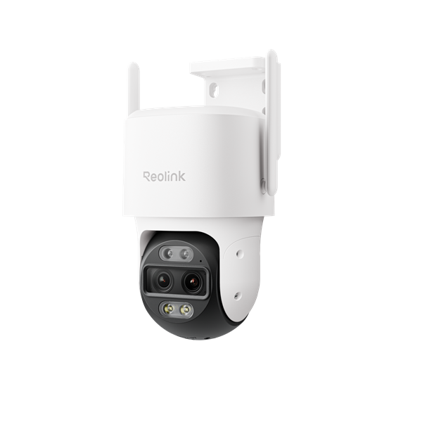 Caméra PTZ Wi-Fi Reolink W760-A-W à double objectif 4K (alimentation fixe) avec LED hybrides intelligentes