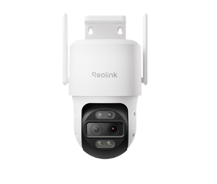 Caméra PTZ Wi-Fi Reolink W760-A-W à double objectif 4K (alimentation fixe) avec LED hybrides intelligentes