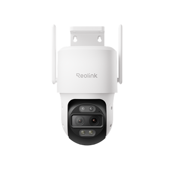 Caméra PTZ Wi-Fi Reolink W760-A-W à double objectif 4K (alimentation fixe) avec LED hybrides intelligentes