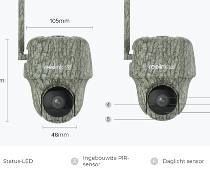 Reolink Reolink Wildlife 4K camera G450 + Solar panel 4G LTE