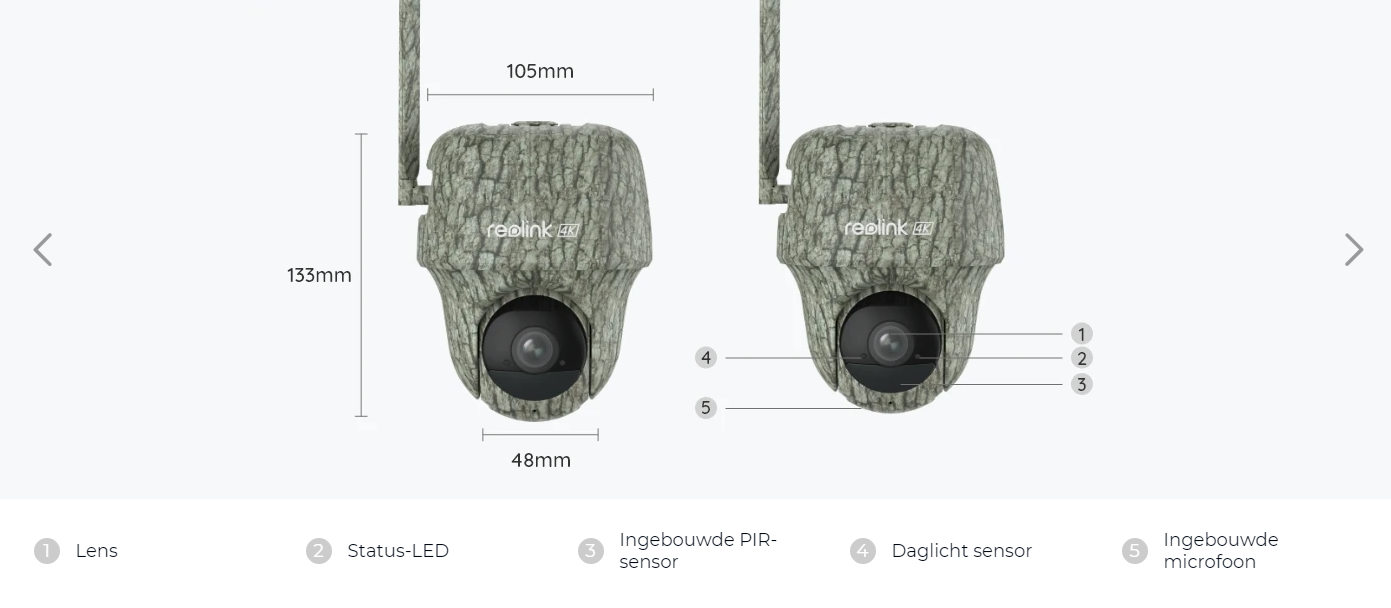 Reolink Reolink Wildlife 4K camera G450 + Solar panel 4G LTE