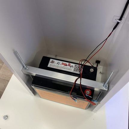 TerreinVeilig Bewakingszuil wit incl. Ajax systeem | Zonnepaneel | Oplader | Accu