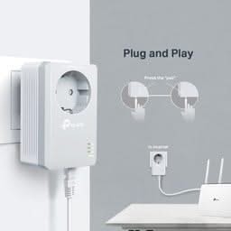 TP-Link TP-Link Powerline Adapter 1000 Mbps set med uttag