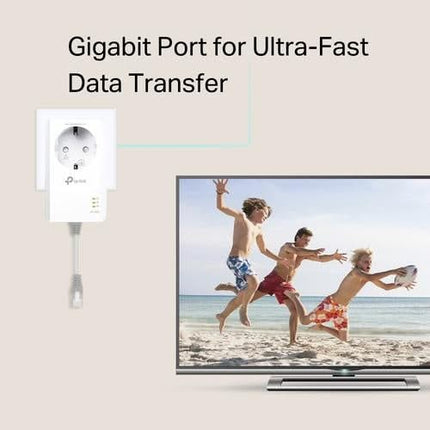 TP-Link TP-Link Powerline Adapter 1000 Mbps set med uttag