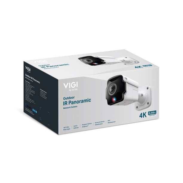 TP-Link TP-Link VIGI InSight S385PI - 8MP 180 graden IR Panoramic AI Bullet Camera met Actieve Afschrikking