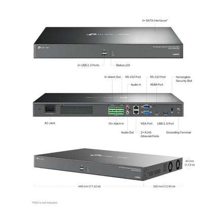 TP-Link VIGI NVR4032H - NVR med 32 kanaler