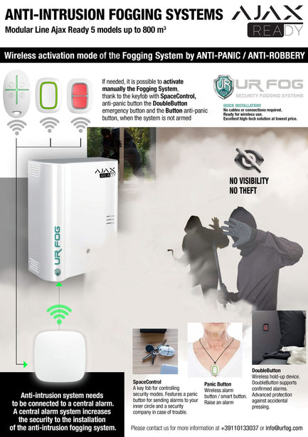 URFOG URFOG FPU03ESM300A Mistmachine Ajax Ready tot 300m3