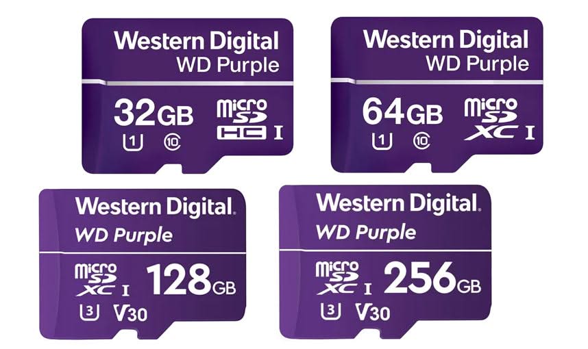 Western Digital Purple MicroSD Videosurveillance